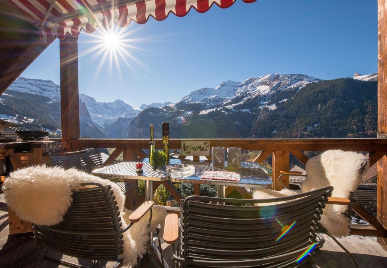 Chalet Rose Penthouse Венген Экстерьер фото